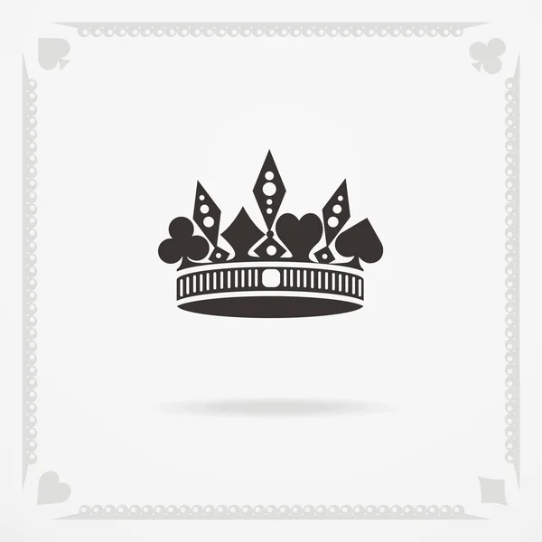 キングの王冠のシンボル — ストックベクタ