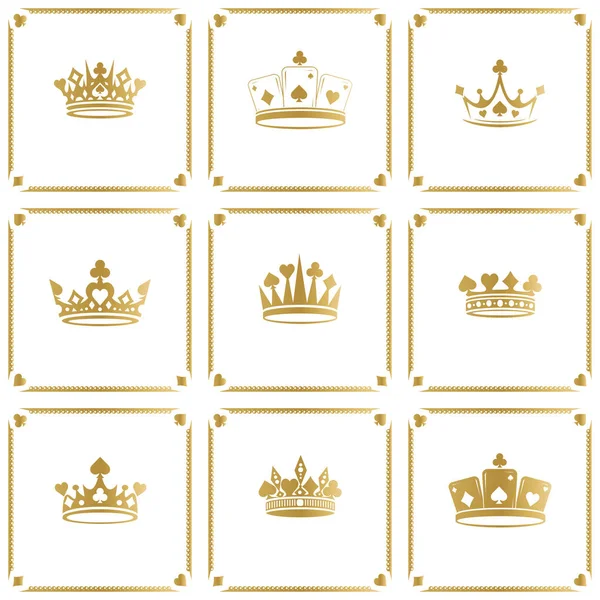 Symbol krále koruny — Stockový vektor