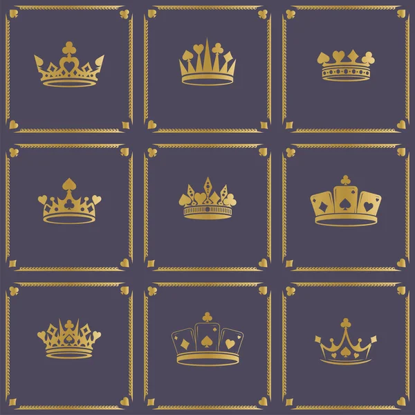 Koning kroon symbool — Stockvector