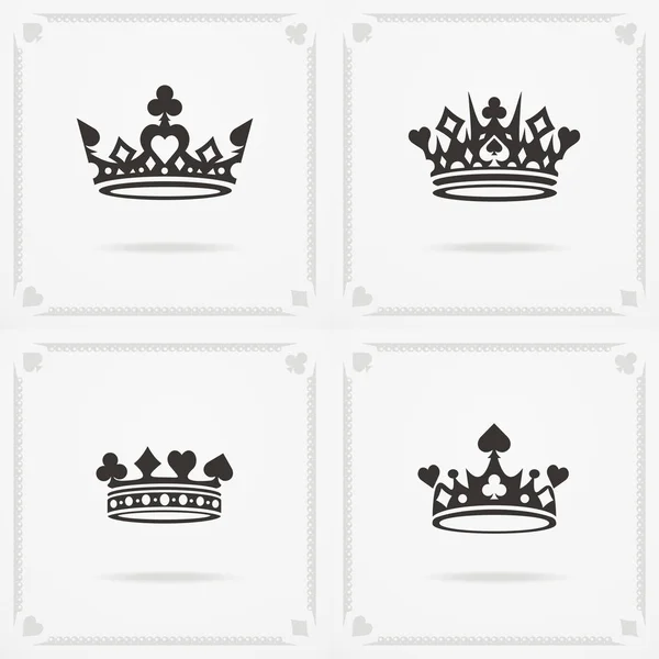 Rei símbolo da coroa — Vetor de Stock