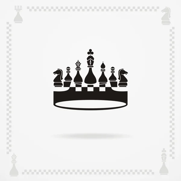 Una gran corona negra — Archivo Imágenes Vectoriales