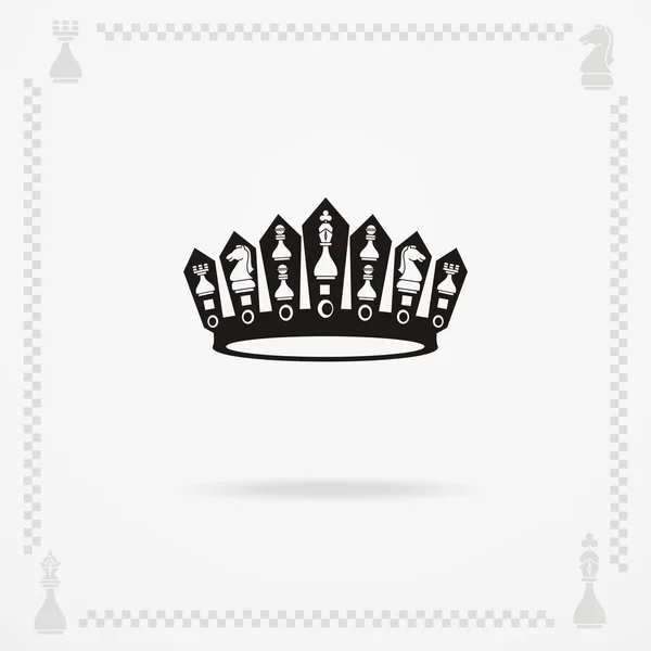 A big black crown — Stock Vector