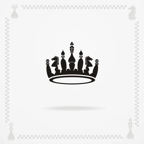 A big black crown — Stock Vector