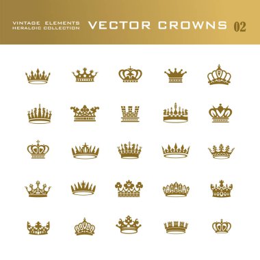 Kral ve Kraliçe taçları sembolleri 