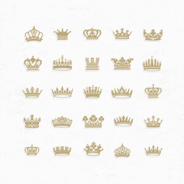 Kral ve Kraliçe taçları sembolleri 