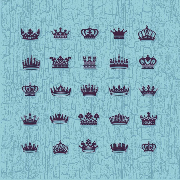 Символы королей и королев — стоковый вектор