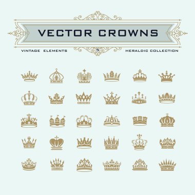 Kral ve Kraliçe taçları sembolleri