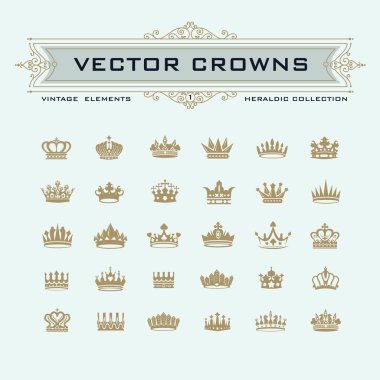 Kral ve Kraliçe taçları sembolleri