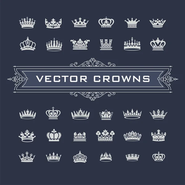 King and queen crowns symbols