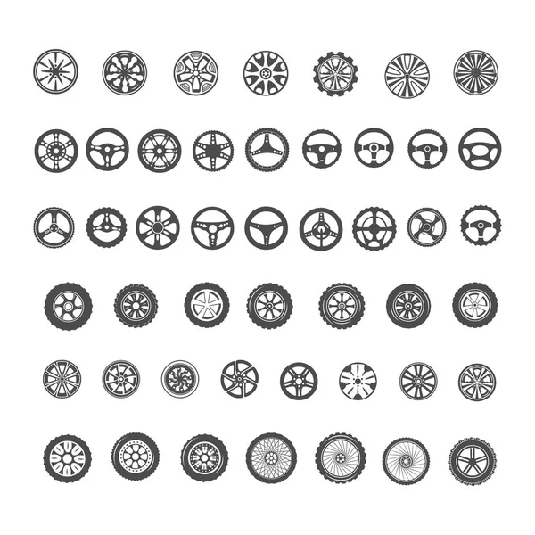 Pièces de voiture icônes ensemble — Image vectorielle