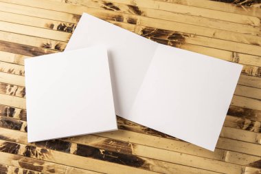 kimlik tasarımı, Kurumsal Şablonlar, şirket tarzı, kitapçıklar boş beyaz katlama kağıt afiş ayarla