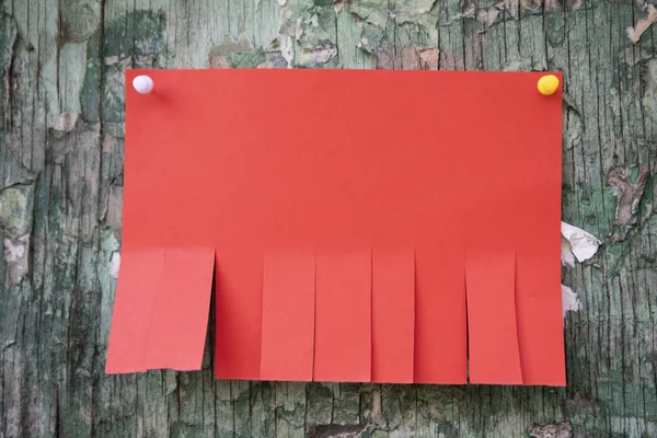 Boş kırmızı kağıt — Stok fotoğraf