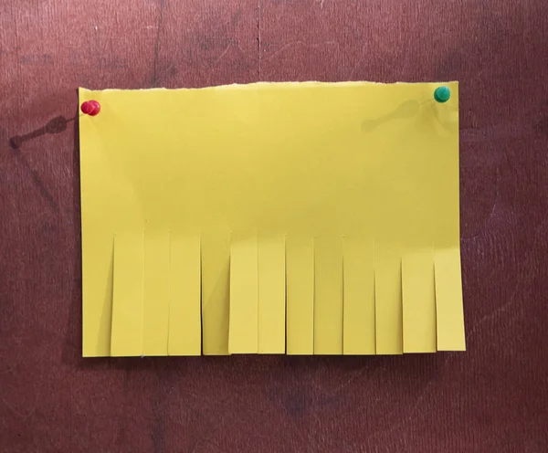 Blank yellow paper — Stock Photo, Image