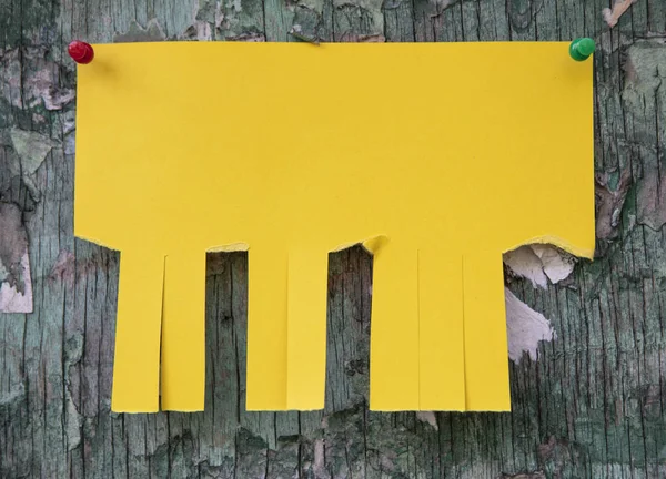 Blank yellow paper — Stock Photo, Image