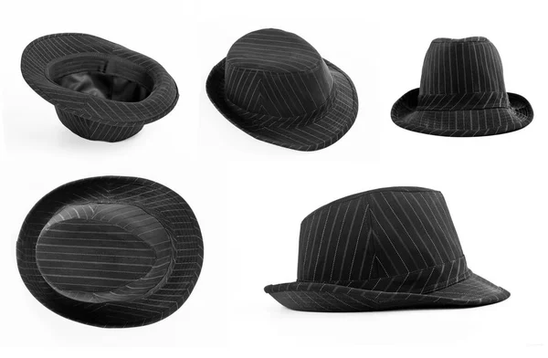 Conjunto de sombreros negros — Foto de Stock
