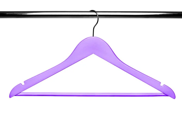 Roze houten kleding hanger — Stockfoto