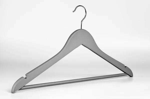 Wooden hanger for clothes — Stock Photo, Image