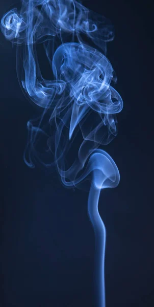 Abstract blue smoke swirls — Stock Photo, Image