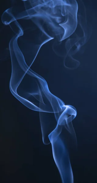 抽象蓝色烟雾漩涡 — 图库照片