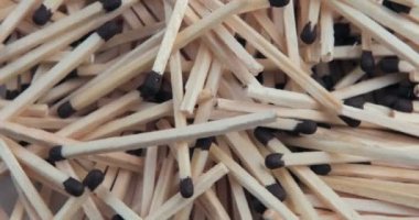 Ahşap matchsticks turntable döner