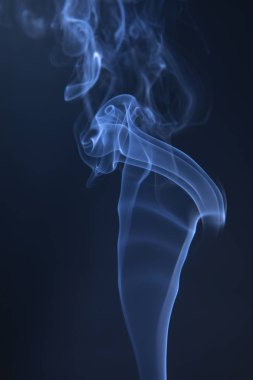 Soyut Mavi duman swirls