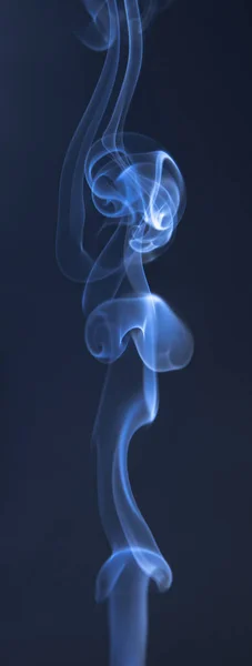 Abstract blue smoke swirls — Stock Photo, Image