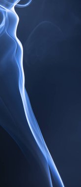 Soyut Mavi duman swirls