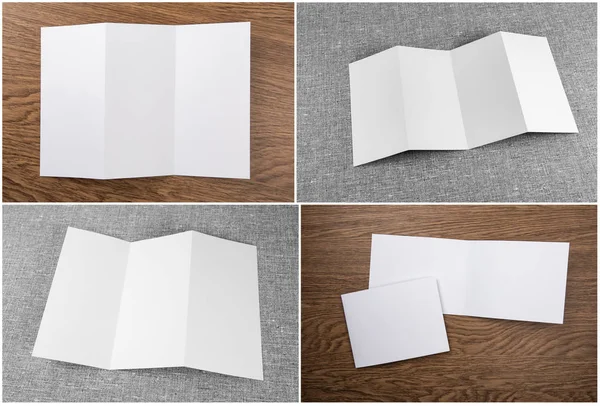 Set of white booklets — Stock Photo, Image