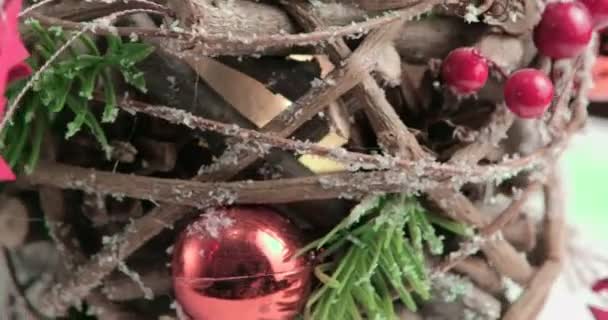 Jul Och Nyår Dekoration — Stockvideo