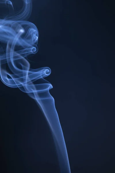 抽象蓝色烟雾漩涡 — 图库照片