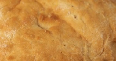 Geleneksel lezzetli düz ekmek (silindir Mini değirmenler, pide, chapati, çörek) 4 k'dan dönen