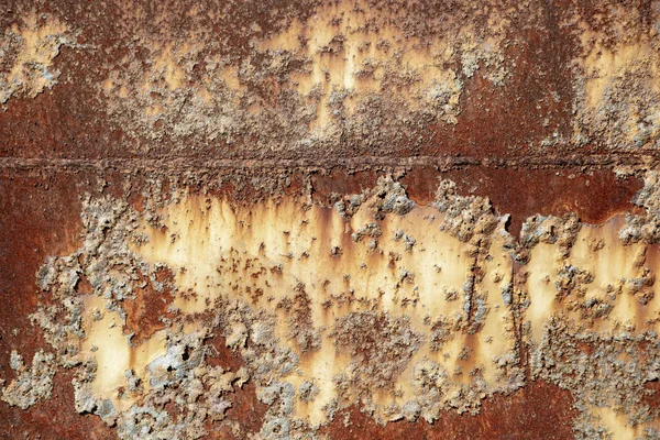 Antecedentes de metal. Superfície metálica enferrujada e grossa. — Fotografia de Stock