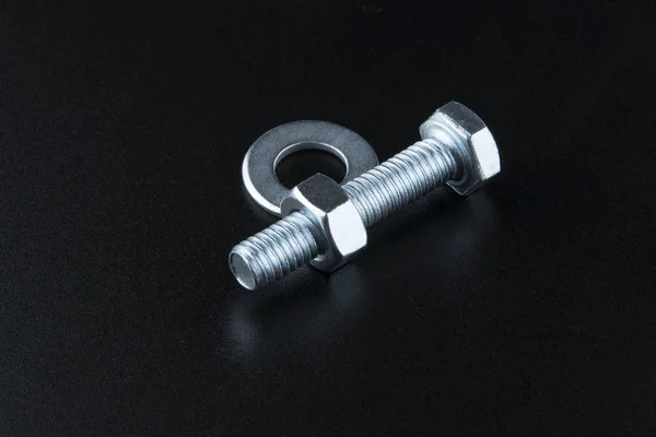 Nut en bolt — Stockfoto