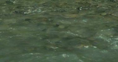 Su akışını kapatın. Dağ nehir suyu