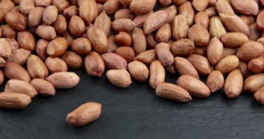 Soyulmamış yer fıstığının yakını. Gıda arka plan