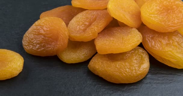 Naturally Dried Apricots Food Background — Stock Video