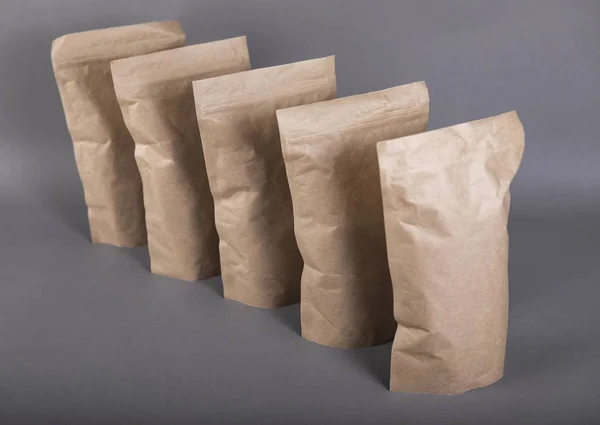 Модель упаковки Paper Pouch — стоковое фото