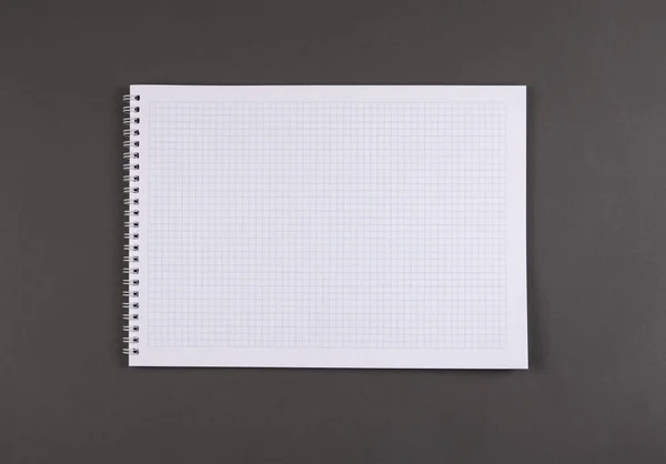 Öppna anteckningsboken med tomma sidor — Stockfoto