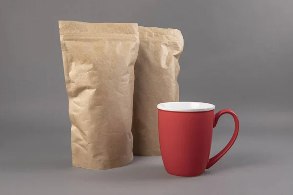 Paper Pouch Packaging MockUp — Stock Photo, Image