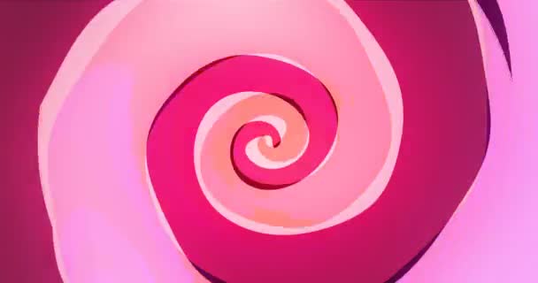 Abstract Spiral Loop Rotating Swirl — Stock Video