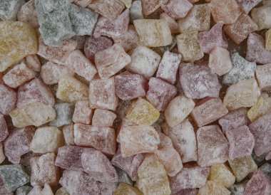 Renkli Türk lokumu tatlılar