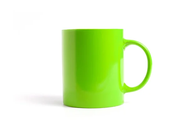 Fechar da caneca verde — Fotografia de Stock