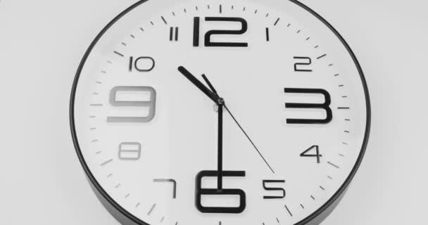 Corto Lapso Tiempo Una Esfera Del Reloj — Vídeo de stock