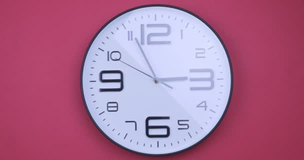 Breve Lasso Tempo Una Faccia Orologio — Video Stock