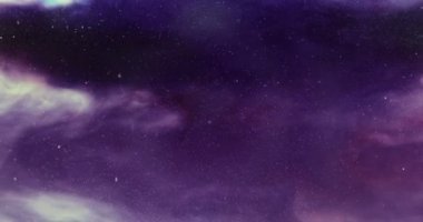 Mor arka planda sudaki hava kabarcıkları