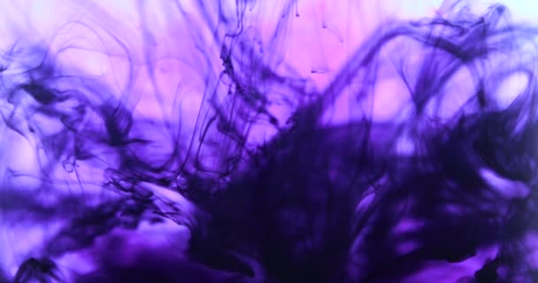 抽象五颜六色的水墨飞溅覆盖 — 图库视频影像