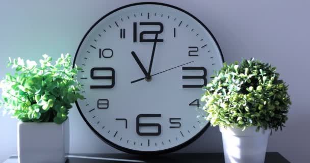 Short Time Lapse Clock Face — Stock Video