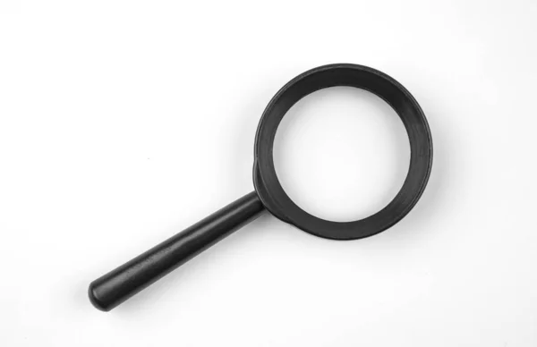 Magnifying glass on white — Stock Photo, Image