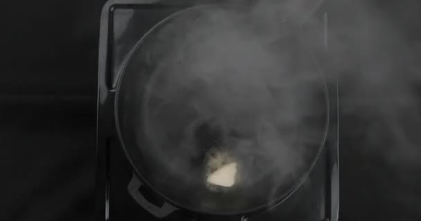 Ook Butter Frying Pan — Stock Video