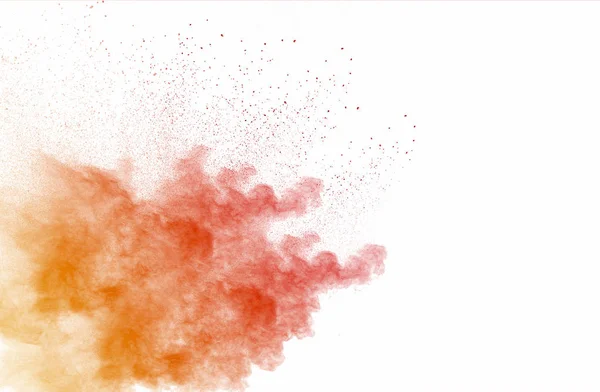 Έκρηξη Της Πολύχρωμα Σκόνης Λευκό Φόντο — Φωτογραφία Αρχείου